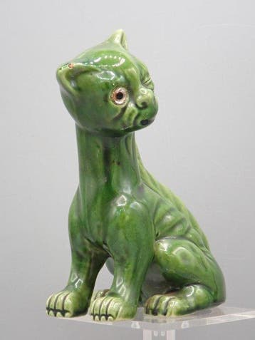 Aller Vale Potteries - Beeldje - Grotesque cat - Terracotta