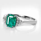 Sans prix de réserve - Bague - 14 carats Or blanc, IGI 1,28, Nieuw