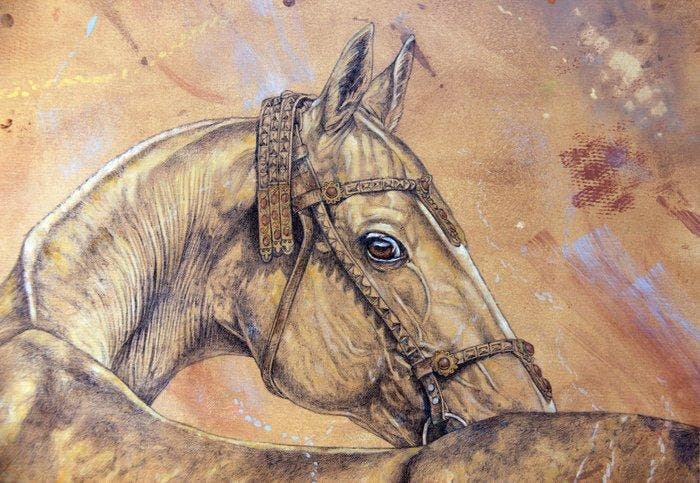 T. FANJUL - THE PUREBRED, Antiek en Kunst, Kunst | Schilderijen | Modern