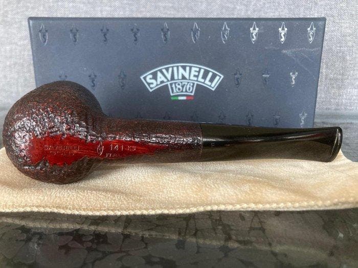 Savinelli - 141 KS - Pijp - Bruyere, ebanite, Verzamelen, Rookartikelen, Aanstekers en Luciferdoosjes