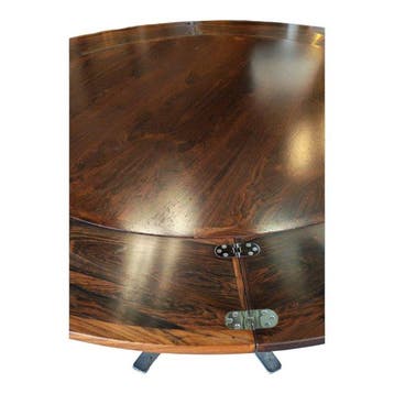 Dyrlund - Tafel - lotus flip flap - Staal, Palissander