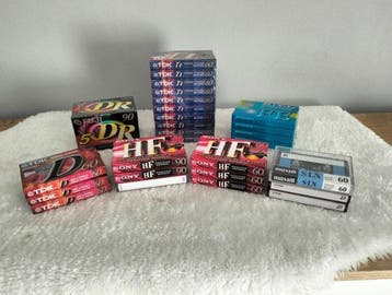 tdk, sony, fuji, bluesky - Lot 31 cassettes audio vierges