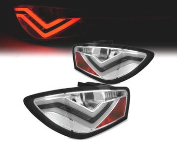 FEUX ARRIÈRE POUR SEAT IBIZA 08-12 LIGHT BAR FOND CHROMÉ, Verzenden, Nieuw