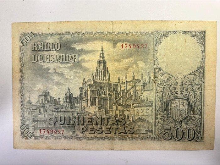 Spanje. - 500 Pesetas 1940 - Pick 124a (Zonder minimumprijs), Timbres & Monnaies, Billets de banque | Europe | Billets non-euro