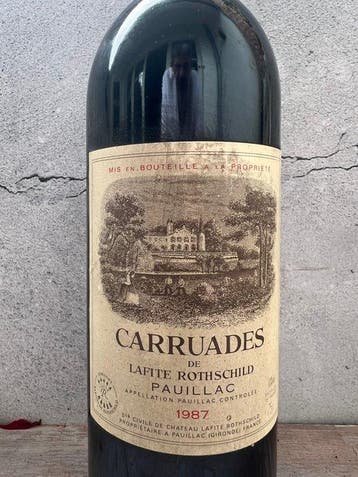 1987 Carruades de Lafite Rothschild, 2nd wine of Ch. Lafite, Collections, Vins