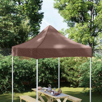 vidaXL Partytentdak 270 g/m² 2x2 m bruin, Tuin en Terras, Partytenten, Verzenden, Nieuw