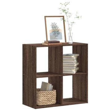 vidaXL Boekenkast 68,5x32x68,5 cm bewerkt hout bruin, Verzenden, Nieuw