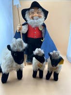 Steiff - Pop Schäfer mit Schafen - Duitsland, Antiek en Kunst
