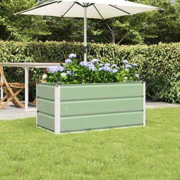vidaXL Plantenbak Pastelgroen 100 x 50 x 45 cm Gegevens, Verzenden, Nieuw