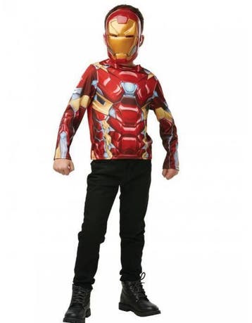 Avengers Iron man Shirt en masker, Hobby en Vrije tijd, Ophalen of Verzenden, Nieuw