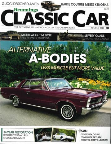 2011 HEMMINGS CLASSIC CAR MAGAZINE 83 ENGELS, Nieuw