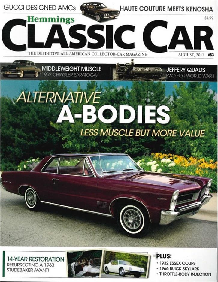 2011 HEMMINGS CLASSIC CAR MAGAZINE 83 ENGELS, Livres, Autos | Brochures & Magazines