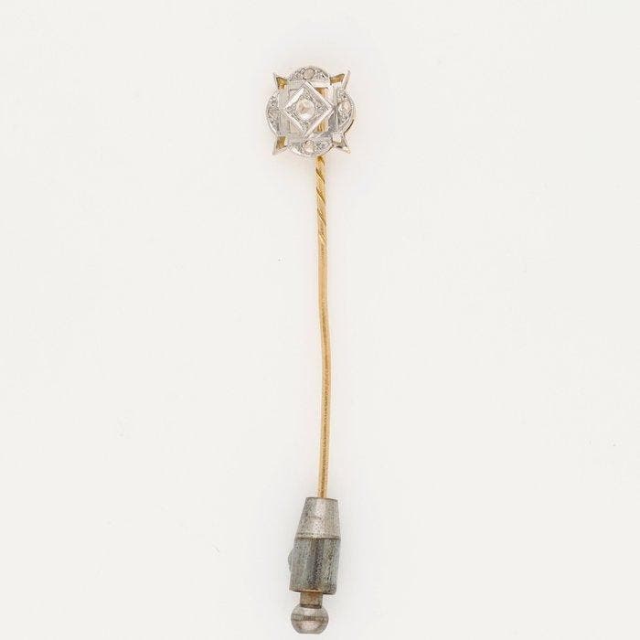 Bijou broche - 18 carats Or jaune, Platine, Koper - Diamant, Bijoux, Sacs & Beauté, Bijoux anciens