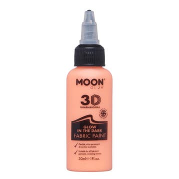 Moon Glow Glow in the Dark Fabric Paint Orange 30ml, Hobby en Vrije tijd, Verzenden, Nieuw