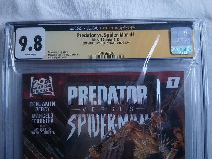 Predator vs. Spider-Man #1 - Signed by Benjamin Percy - 1, Boeken, Strips | Comics