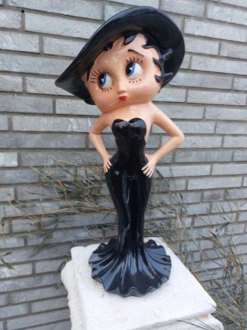 Beeld, Betty Boop in a festive dress with hat - 58 cm -