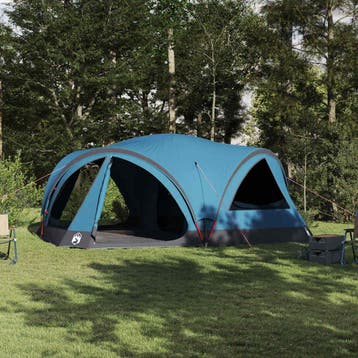 vidaXL Familietent voor 10 personen Blauw en Grijs 460 x 430, Verzenden, Nieuw