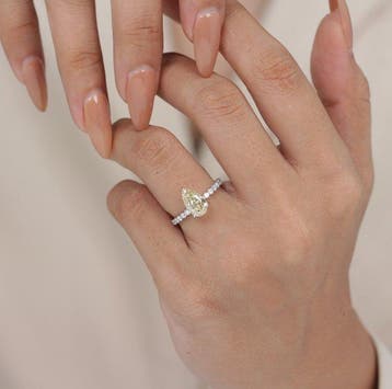 Zonder minimumprijs - Ring - 14 karaat Witgoud - 2.46ct. tw.