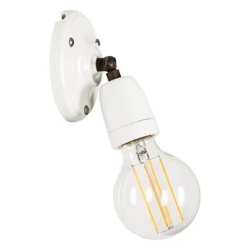 Wandlampen Wandlamp Esther wit Keramiek E27 fitting klassiek, Huis en Inrichting, Verzenden, Nieuw