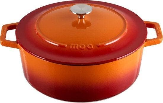 2dekans | MOA Gietijzeren Braadpan - Inhoud 5,7 liter - 26CM, Huis en Inrichting, Keuken | Potten en Pannen, Ophalen of Verzenden