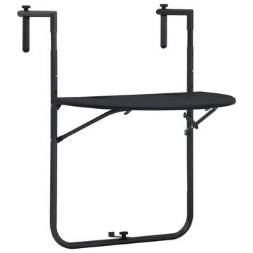 vidaXL Balkontafel hangend 60x64x83,5 cm rattan-look, Verzenden, Nieuw
