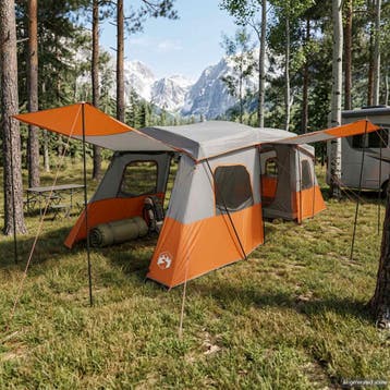 vidaXL Instant Tent met Regenhoes Waterdicht 3-persoons, Verzenden, Nieuw
