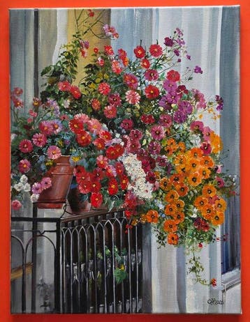 Alexander Nakonechnyi (XX-XXI) - Balcone fiorito