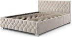 2dekans | Juskys Fluwelen Bed Nizza 180x200 cm – Voorzien, Ophalen of Verzenden, Nieuw