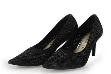 Via Della Rosa Pumps in maat 38 Zwart, Kleding | Dames, Pumps, Verzenden, Zwart, Zo goed als nieuw