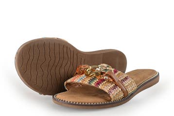 Graceland Slippers in maat 39 Cognac, Kleding | Dames, Slippers, Overige kleuren, Verzenden, Graceland