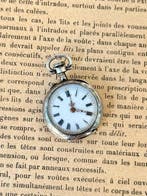 Montre à Gousset Art Nouveau en Argent et feuille d’or Jaune