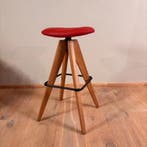Leren barkruk Spot laag, Toledo Siegelstein (rood) - Outlet, 60 tot 90 cm, Nieuw, Leer, Ophalen of Verzenden