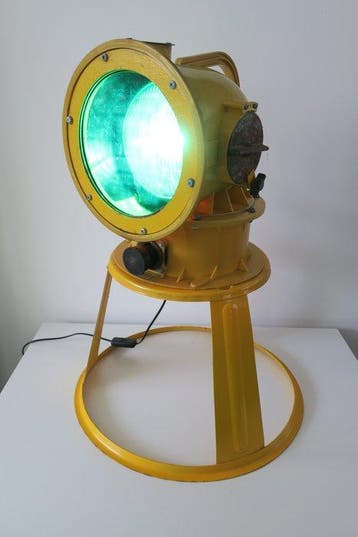 Staande lamp - Glas, Staal, Aluminium, Plastic - Een