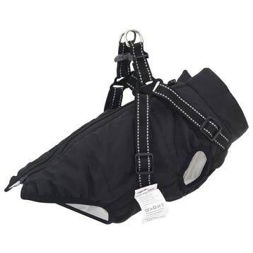 vidaXL Hondenjas Zwart L32 Fleece en polyester, Verzenden