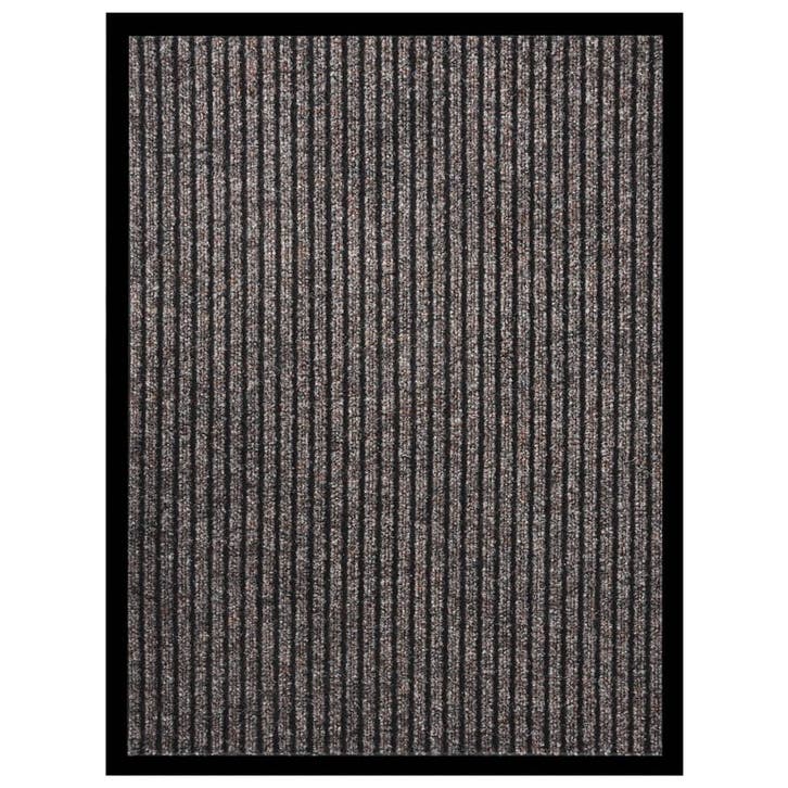 vidaXL Deurmat 60x80 cm gestreept beige, Tuin en Terras, Deurmatten, Nieuw, Verzenden