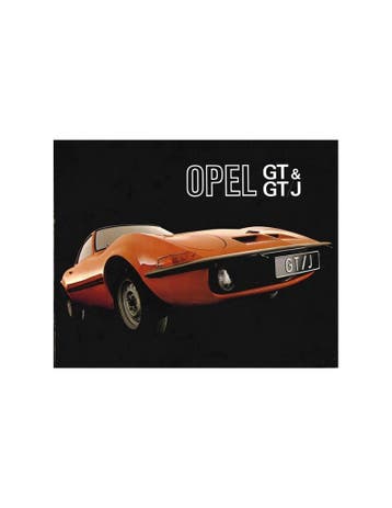 1971 OPEL GT / GT/J 1900 BROCHURE NEDERLANDS, Nieuw