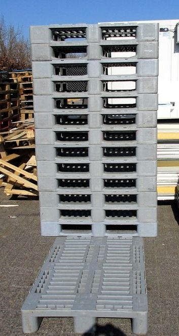 Kunststof Europallet H1, B80 x D120cm, Zakelijke goederen, Kantoor en Winkelinrichting | Magazijn, Stelling en Opslag