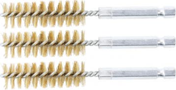 Bgs Technic Messingborstel 15 mm 6,3 mm (1/4) 3-dlg, Auto-onderdelen, Banden en Velgen, Verzenden, Nieuw