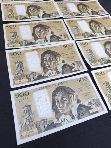 Frankrijk. - 10 x 500 Francs - various dates - Pick 156