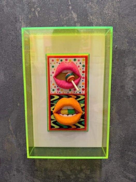 KIRAS - LIPS² #03 — Dolce dipendenza - LIME, Antiek en Kunst, Kunst | Schilderijen | Modern