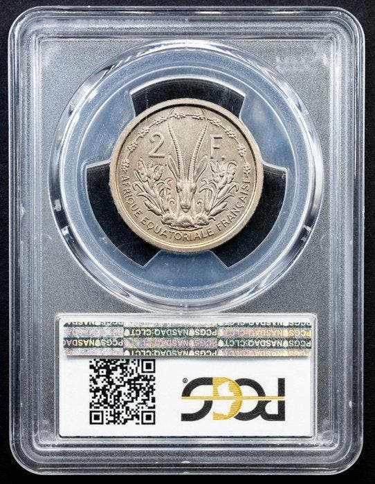 Frans-Equatoriaal-Afrika. 2 Francs 1948. Essai in, Postzegels en Munten, Munten | Europa | Niet-Euromunten