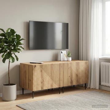 vidaXL Tv-meubel Artisanaal eiken Bewerkt hout, Verzenden, Nieuw