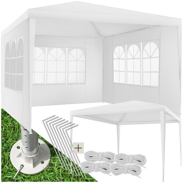 Paviljoen Barinas met 3 zijdelen, waterdicht, 3x3m - wit, Jardin & Terrasse, Tonnelles, Envoi