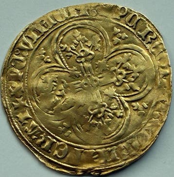 Nederland, Holland Filips de Goede. Gouden schild 1428 -, Postzegels en Munten
