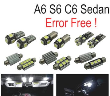 Kit 11 Ampoules Led Intérieur Pour Audi A6 S6 Rs6 C6 Berline, Verzenden