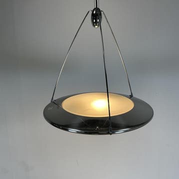 Tweedehand Arteluce Mira S UFO  design jaren 90 hanglamp
