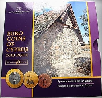 Munten set 1 Cent-2 Euro 2018 Zypern, Postzegels en Munten, Munten | Europa | Euromunten, Verzenden, België