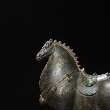 Decoratief ornament - Tang Ma Bronzen Standbeeld