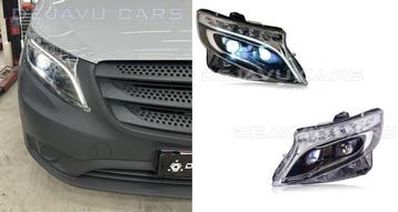 Volledig LED Koplampen voor Mercedes V Klasse W447 / Vito, Auto diversen, Ophalen of Verzenden