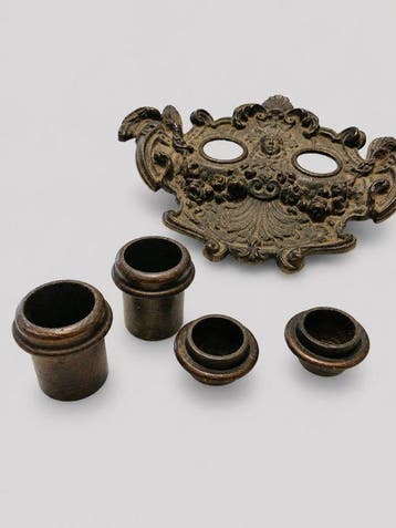 Inktpot (3) - Brons, 1860-1890